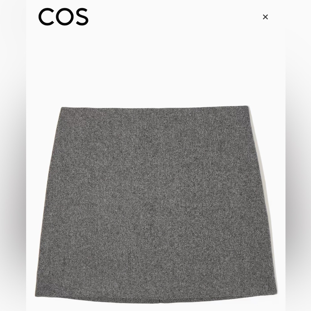NEW COS Wool Jacquard Skirt Lined, Size 12
